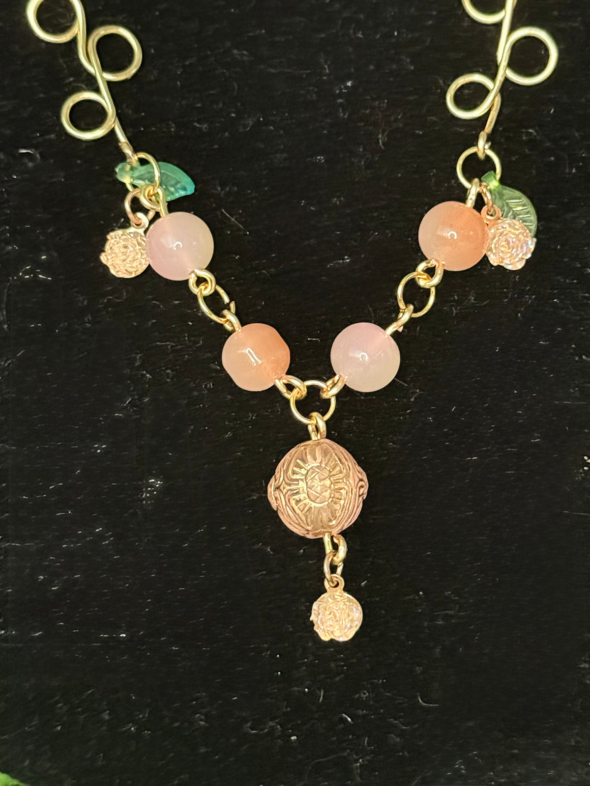 Vintage Peach Necklace