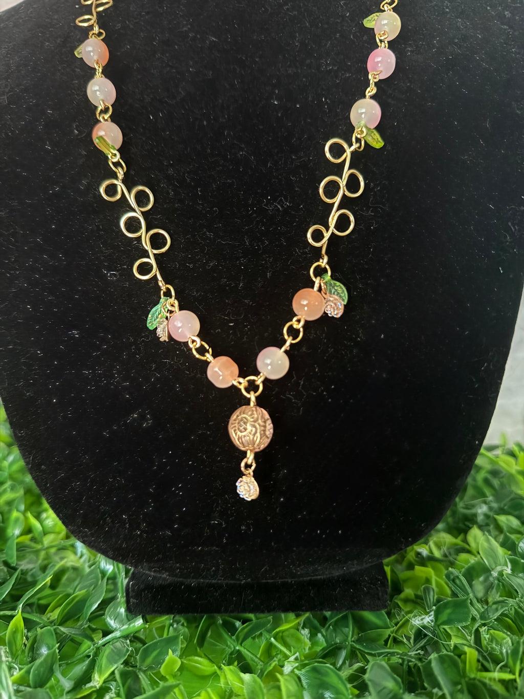 Vintage Peach Necklace
